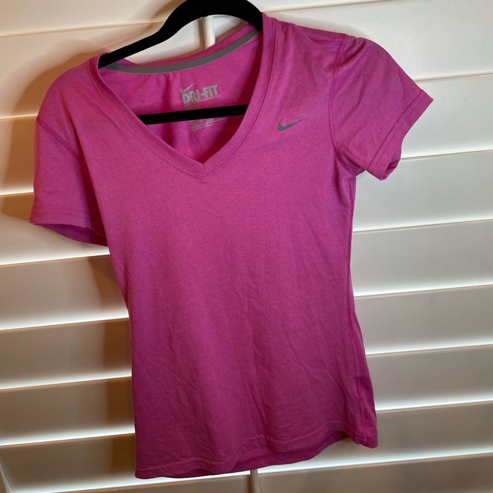 Pink Nike dri fit shirt